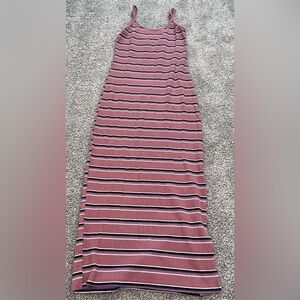 Wild Fable Pink and Black Striped Small Bodycon Dress